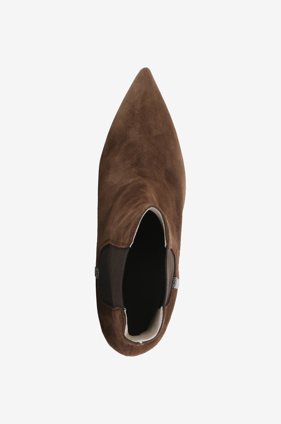 FABIANA FILIPPI Bottines en daim à bout pointu et petit talon 55 Femme MARRON MOYEN 5
