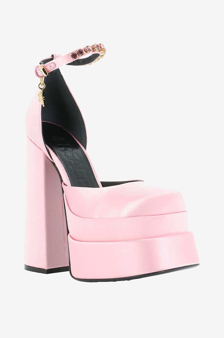 Plateau-Pumps aus Satin Medusa Aevitas 155/60