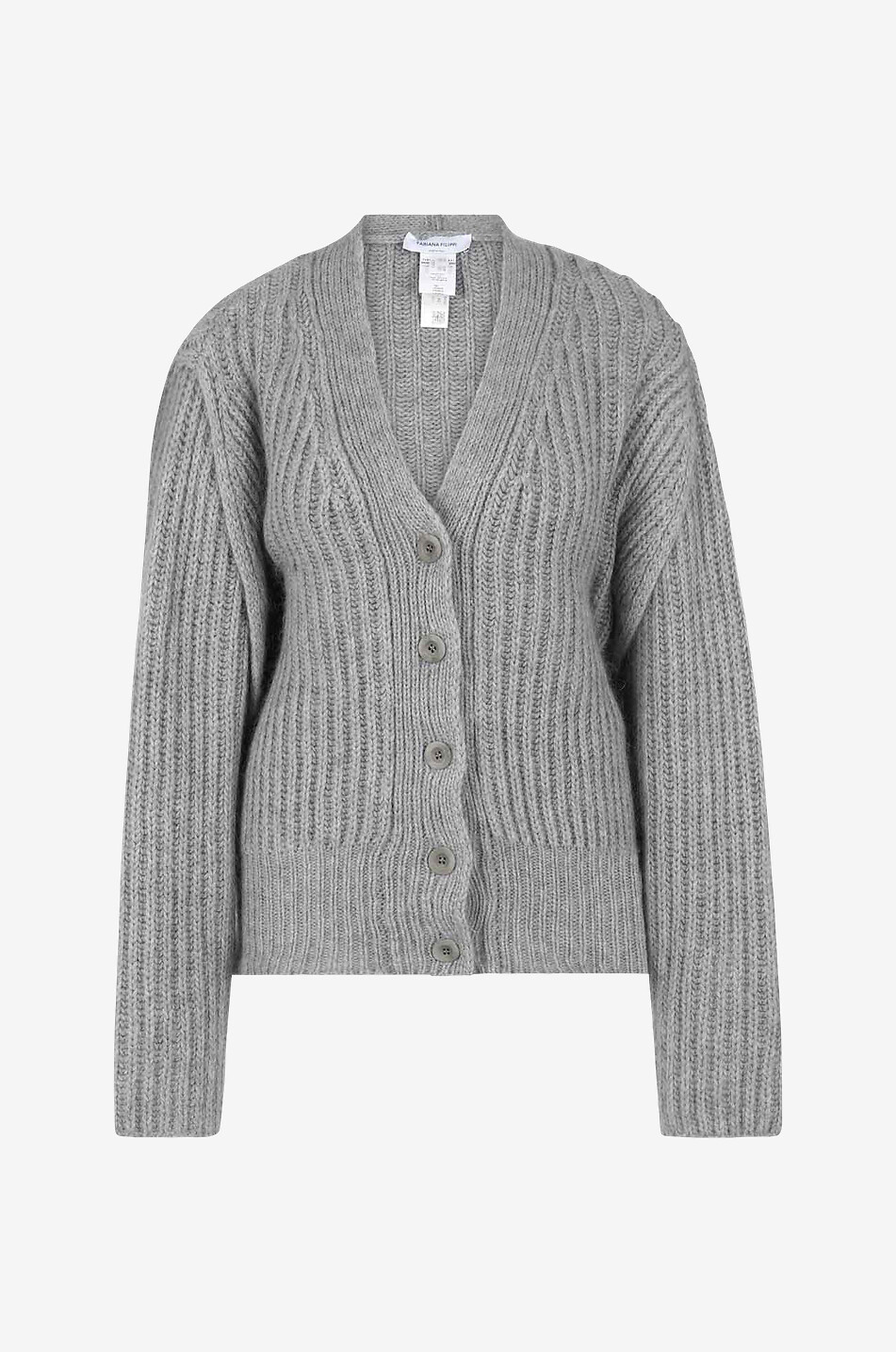 Cardigan à col V en cachemire mélangé