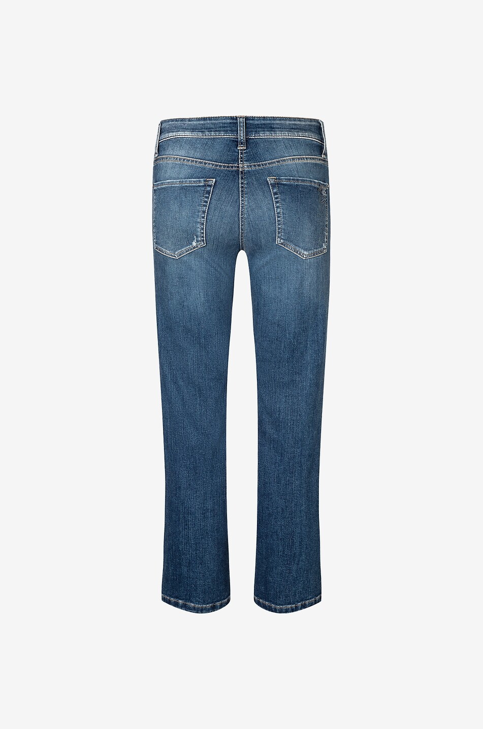 CAMBIO Gerade geschnittene Jeans im Used-Look Paris Damen BLAU 2