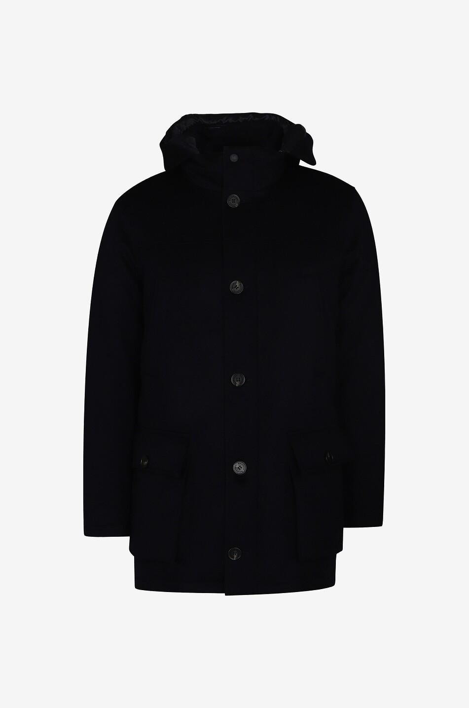 MAURIZIO BALDASSARI Parka en laine vierge Homme BLEU FONCE 1