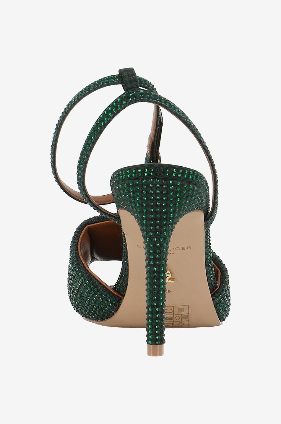 Sandales à talon en cuir Kensington