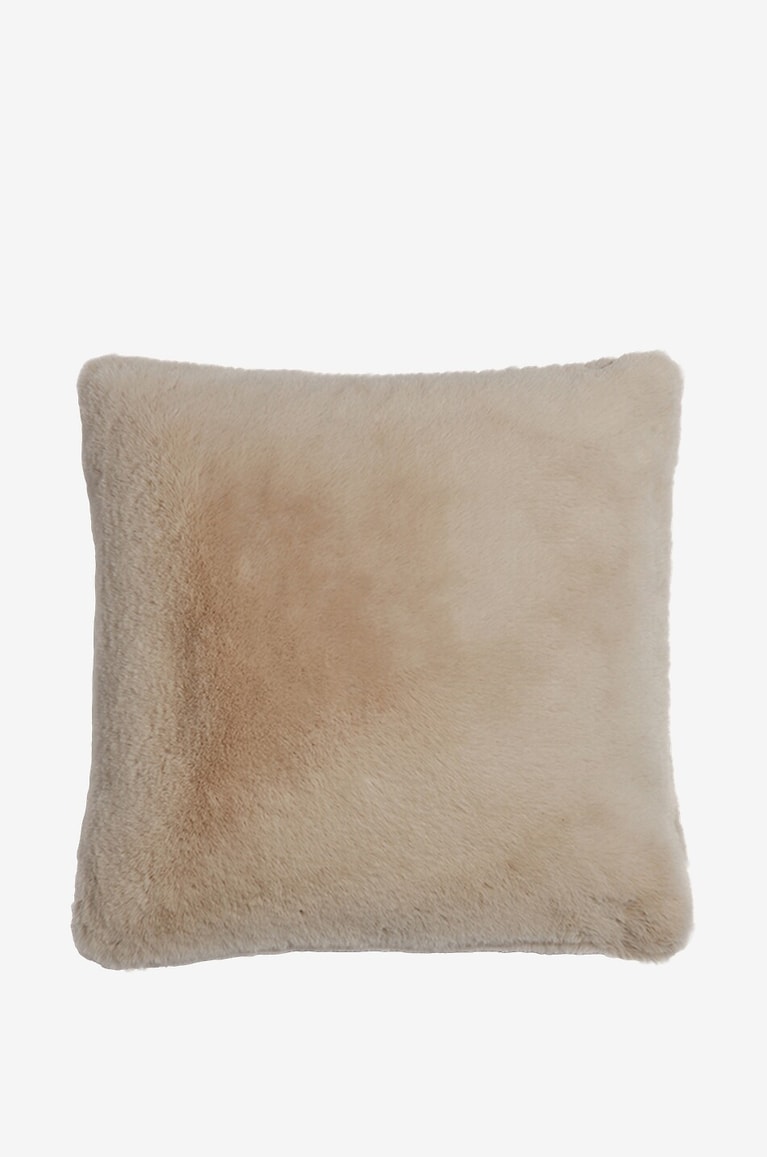 APPARIS Brenn square faux fur cushion - 45 cm Home BEIGE 1