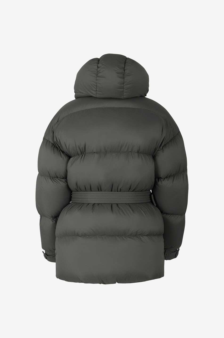 Daunenjacke mit Kapuze und Gürtel Michlin