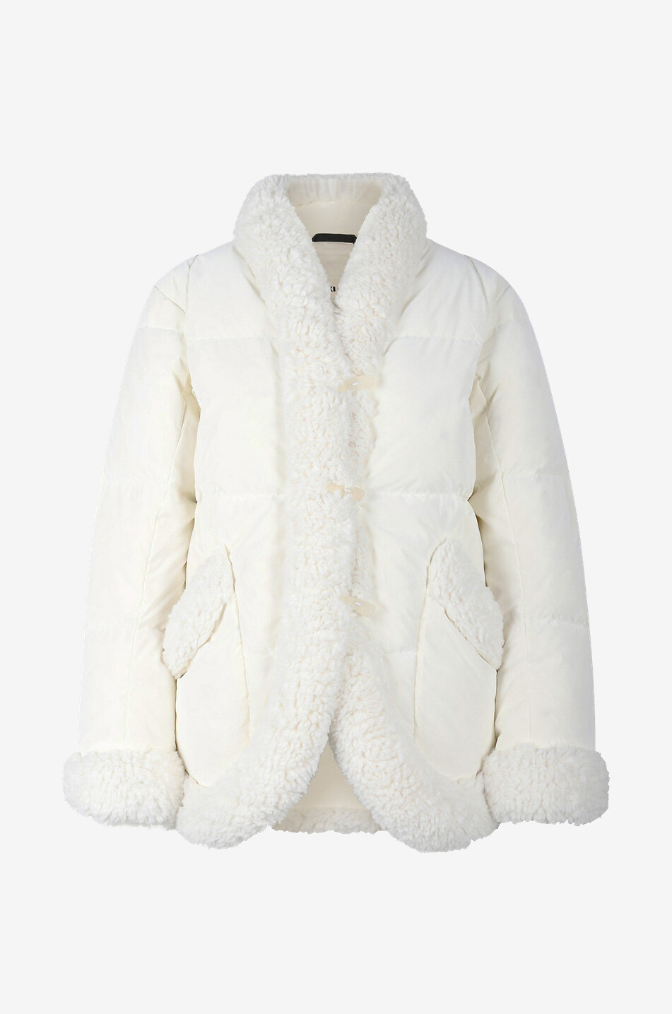 IENKI IENKI Keptar down jacket in nylon and faux fur Women WHITE 1