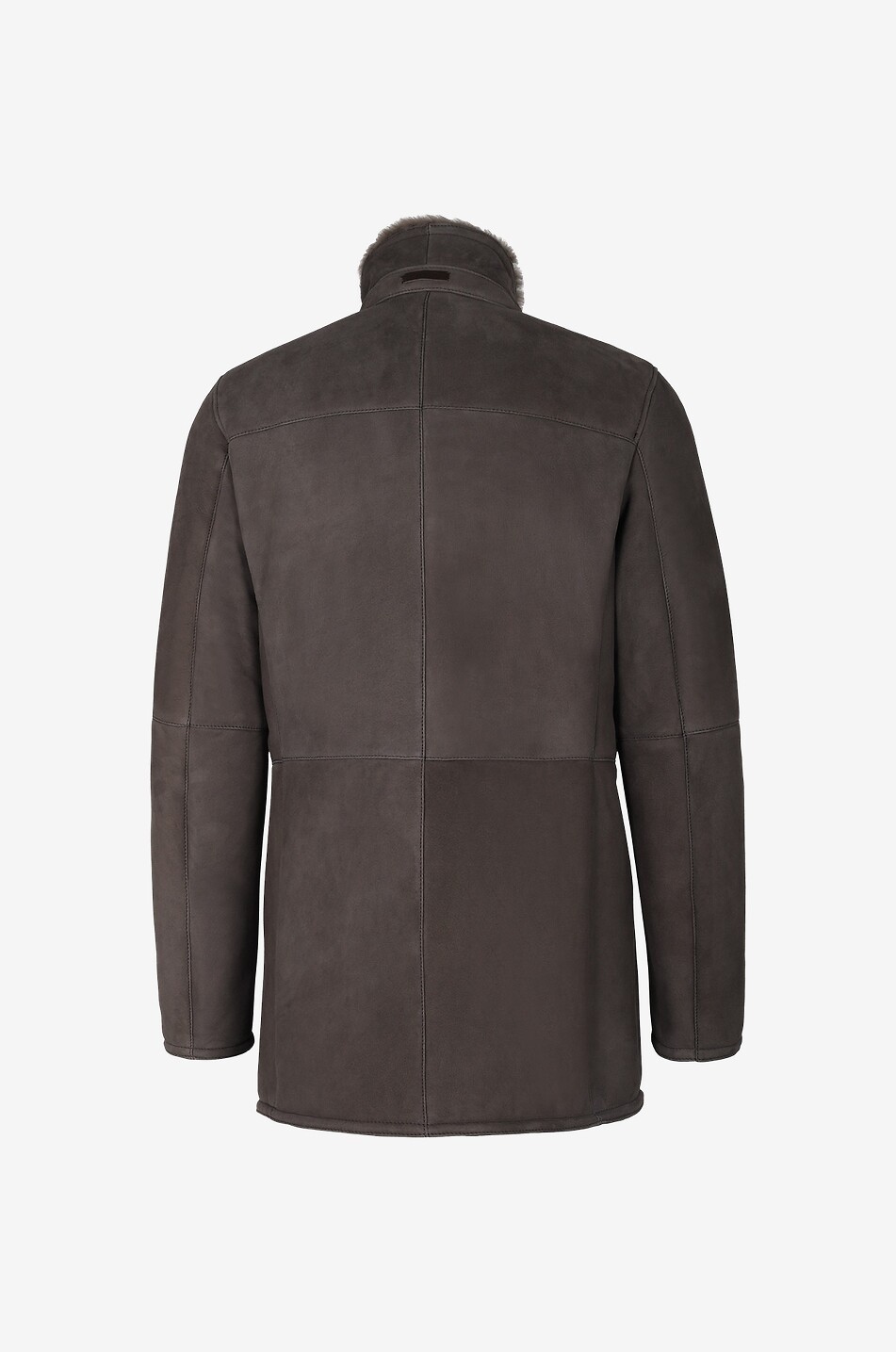 GIMO'S Coat in lamb shearling and suede Men BROWN 2