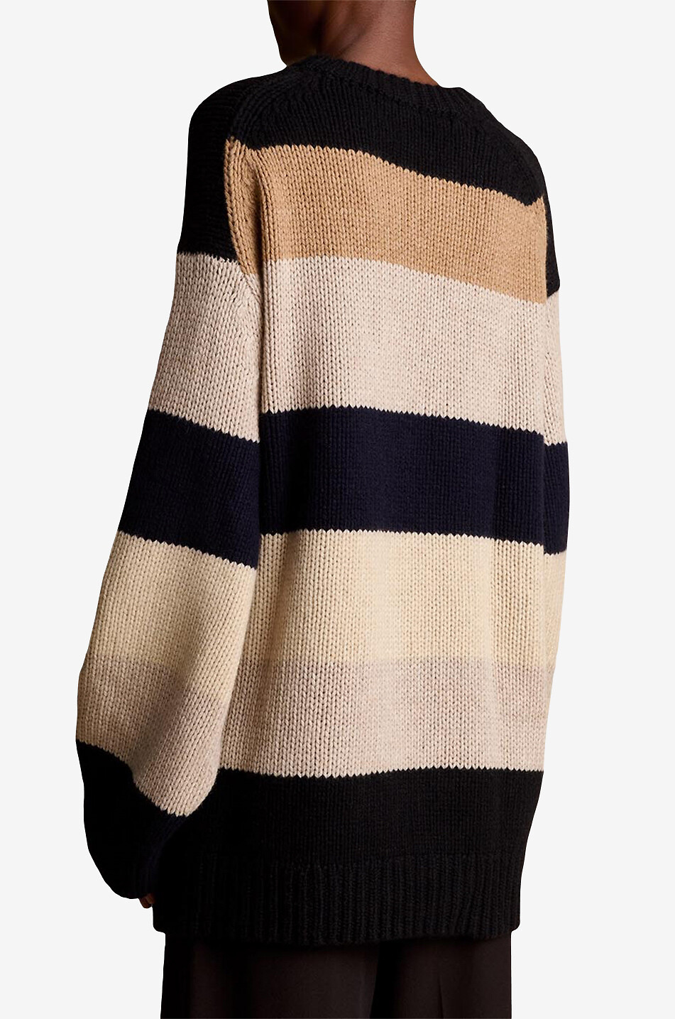 KHAITE Jade striped oversize cashmere jumper Women MULTI COLOURED 4