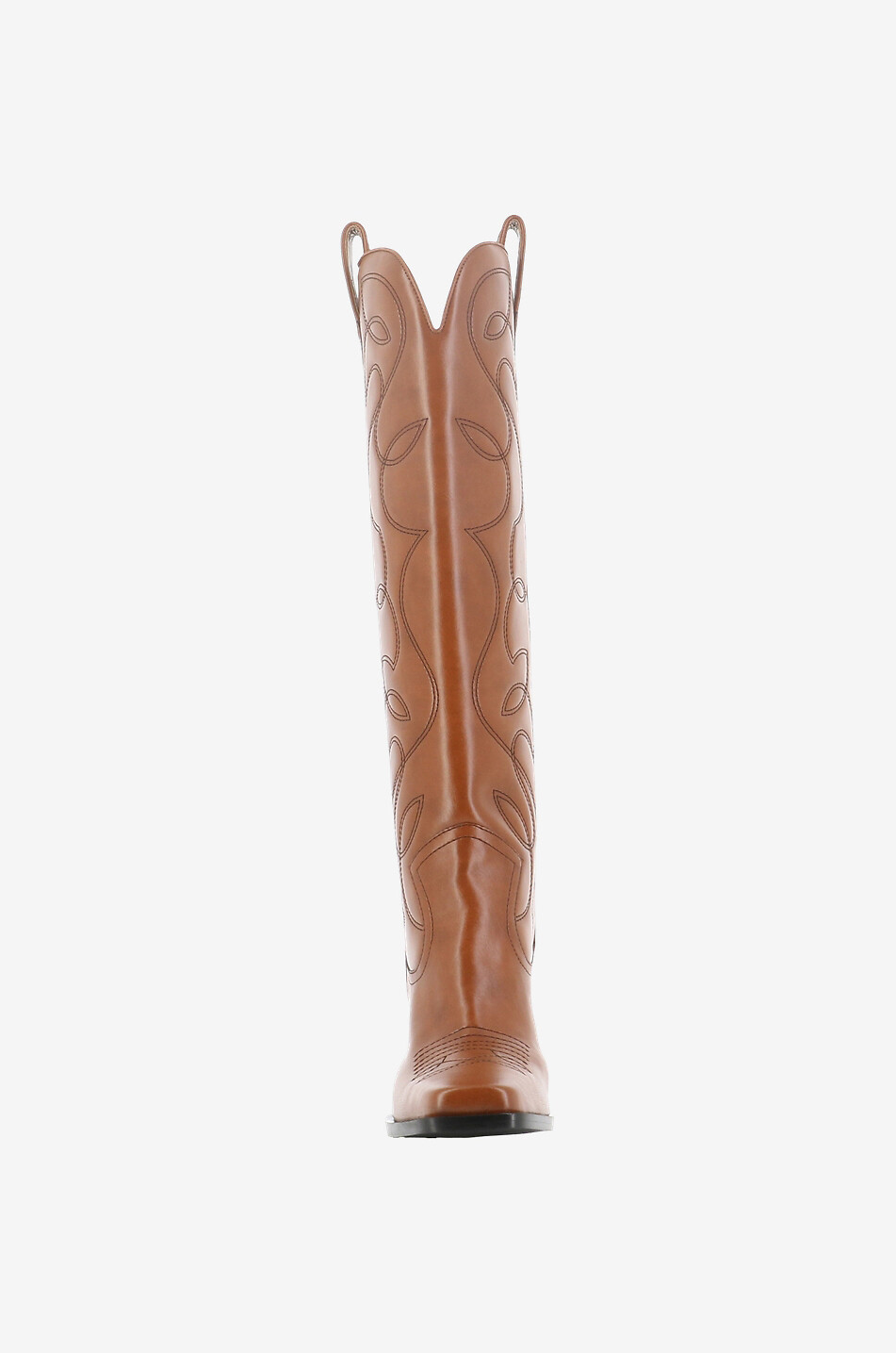 STELLA McCARTNEY Bottes à talon en cuir synthétique Cowboy Cloudy Femme MARRON FONCÉ 2