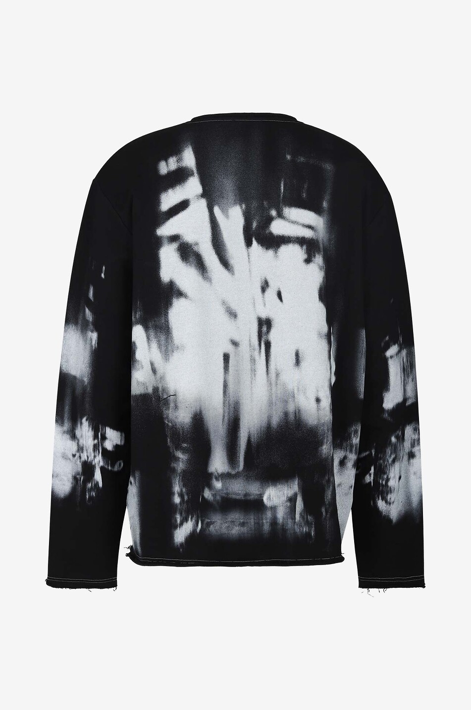 BALMAIN Oversize-Rundhalssweatshirt X-Ray Print Herren SCHWARZ 2