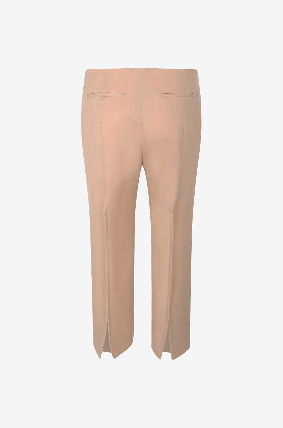 Pantalon large raccourci en gabardine de laine