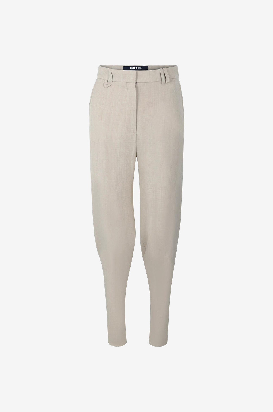 JACQUEMUS Weite Seidenmix-Hose mit hohem Bund Astouin Damen BEIGE 1