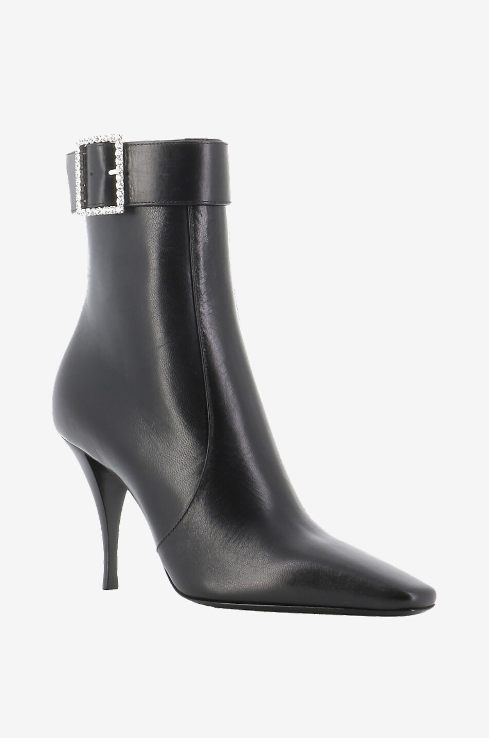 SAINT LAURENT PARIS Jill 90 vintage leather heeled ankle boots Women BLACK 1