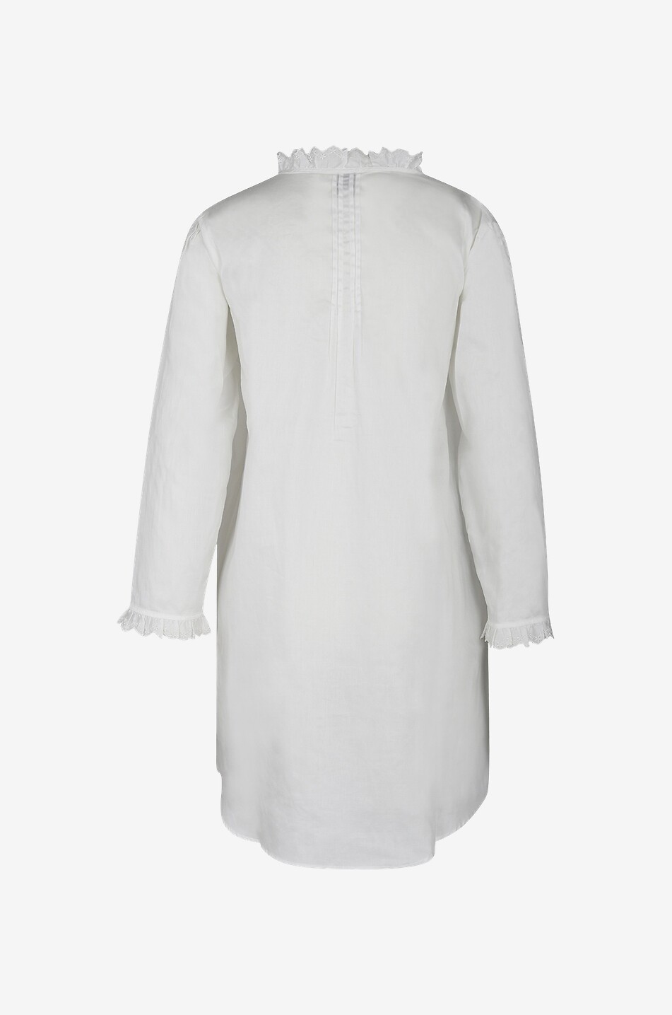 LALIDE A PARIS Chemise de nuit en coton Solène Femme BLANC 2