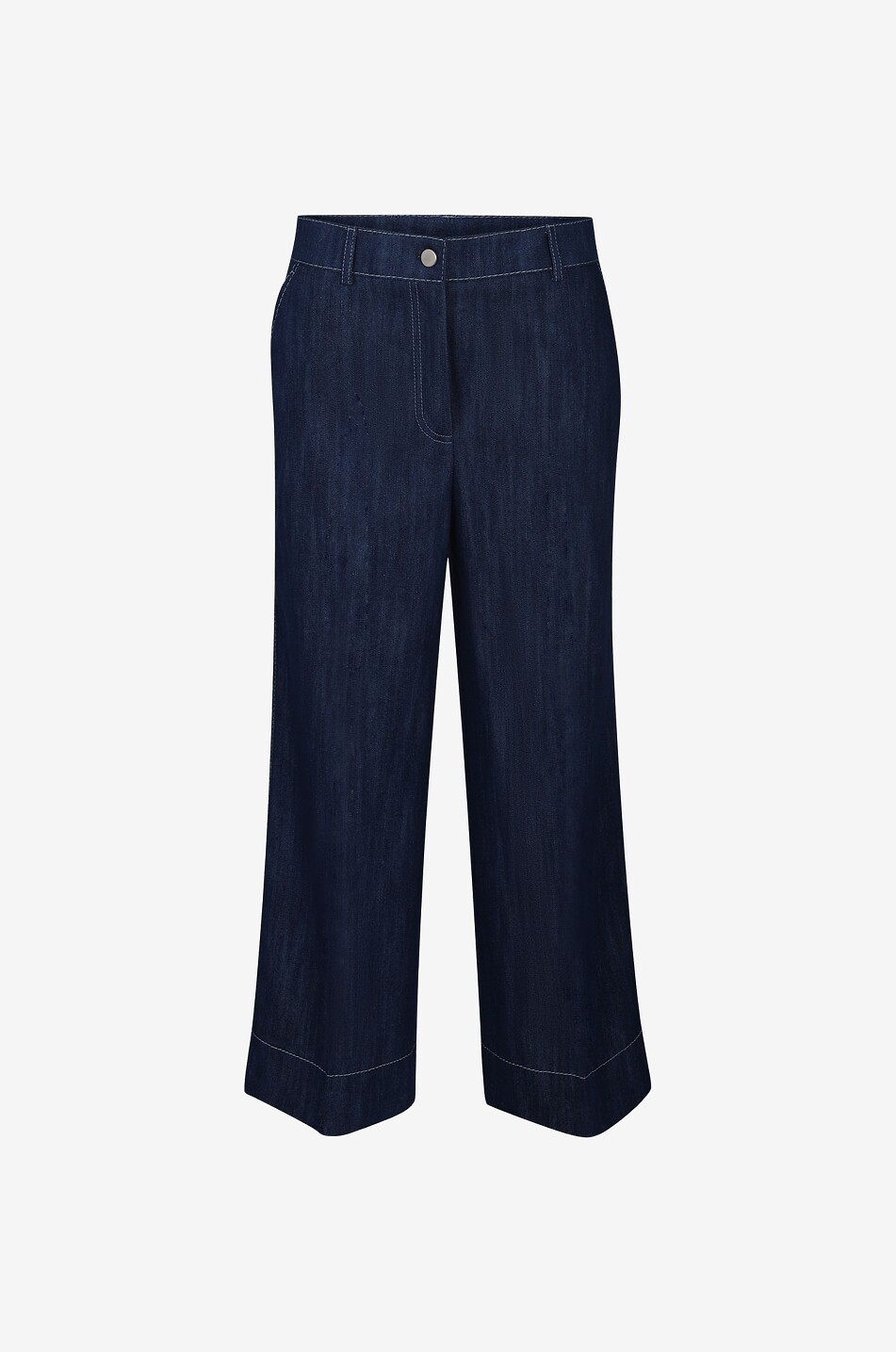 AKRIS PUNTO Chiara high-rise wide-leg denim trousers Women BLUE 1