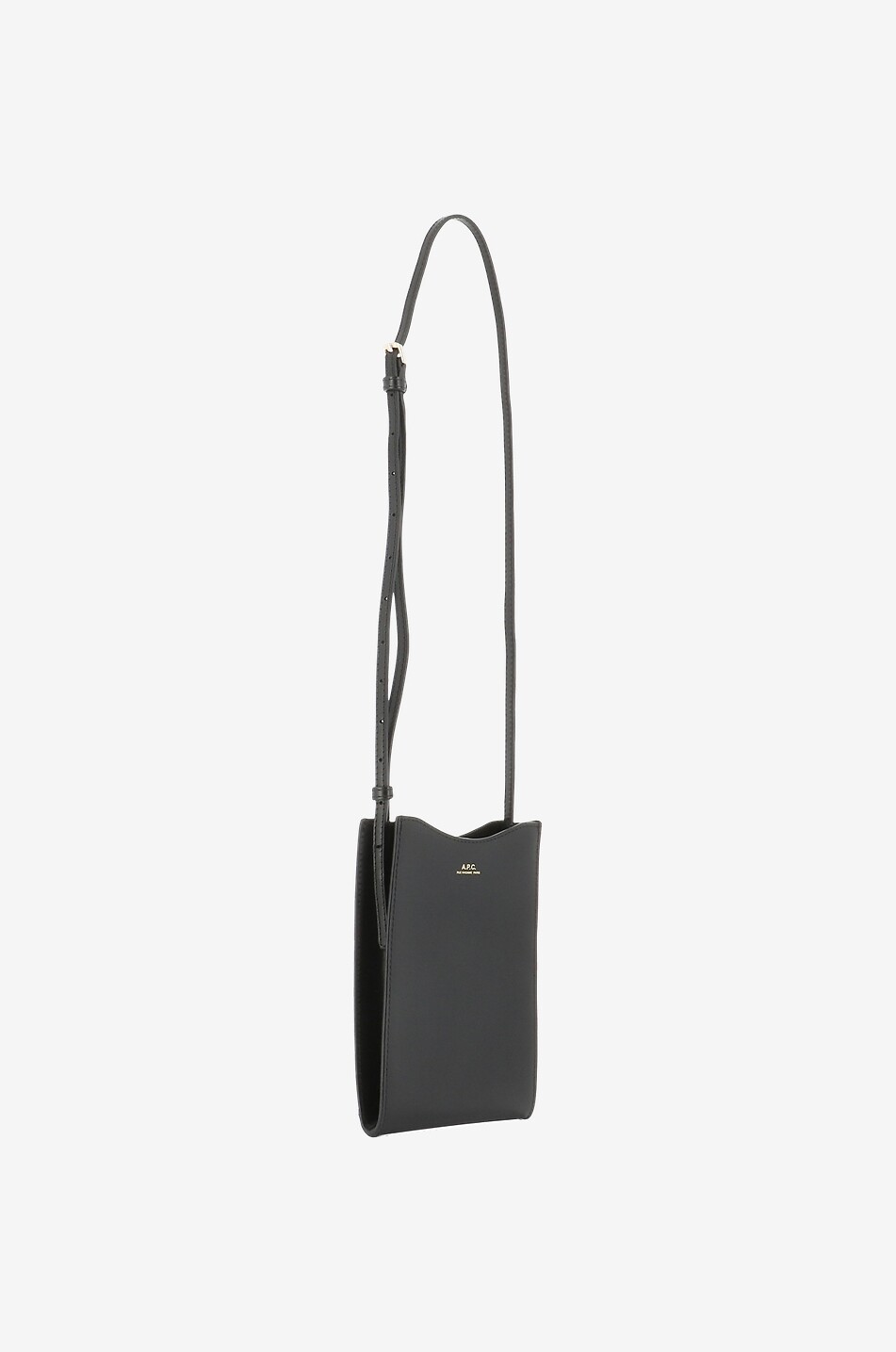 A.P.C. Jamie smooth leather neck pouch Women BLACK 2