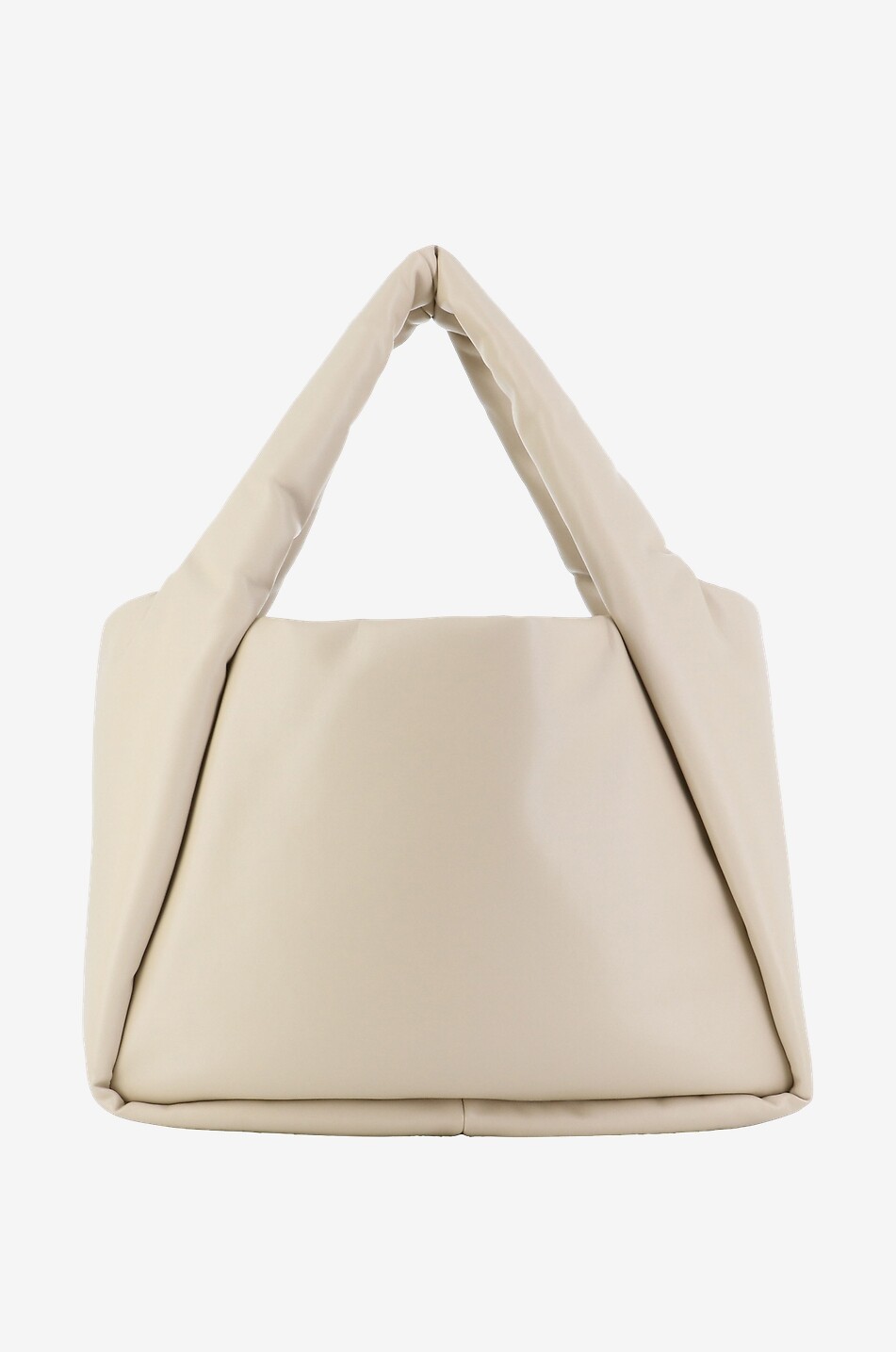 STELLA McCARTNEY Sac cabas en cuir nappa synthétique Stella Logo Puffy Femme BEIGE 3