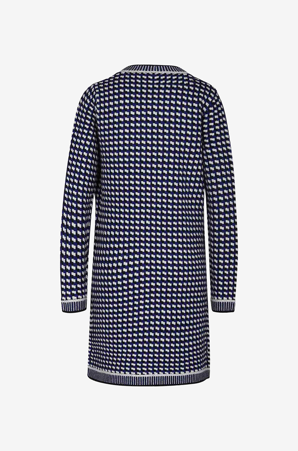 Tweed effect long cardigan