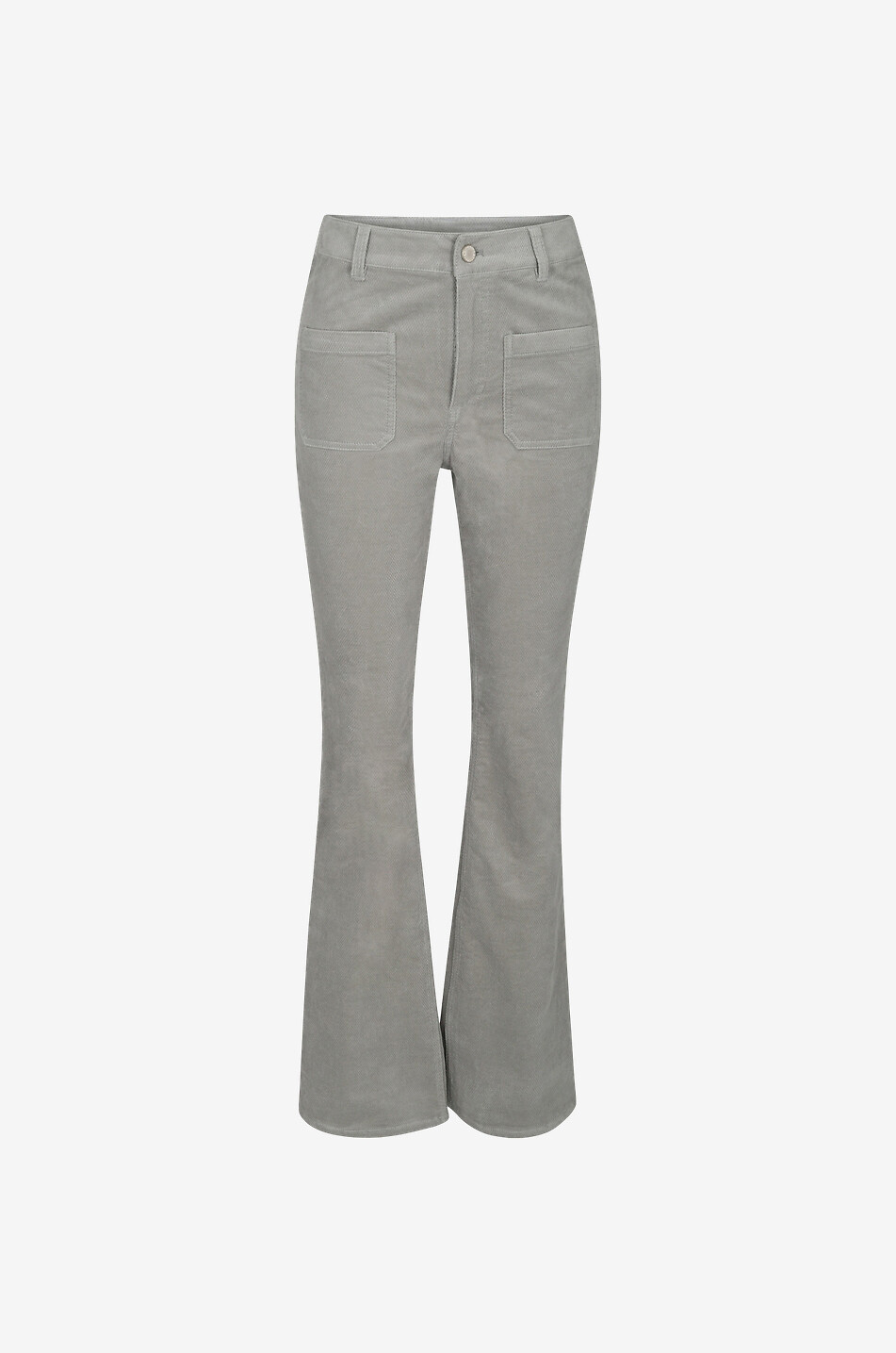 DOROTHEE SCHUMACHER Ausgestellte Hose aus Samt Moderne Structure Damen HELLGRÜN 1