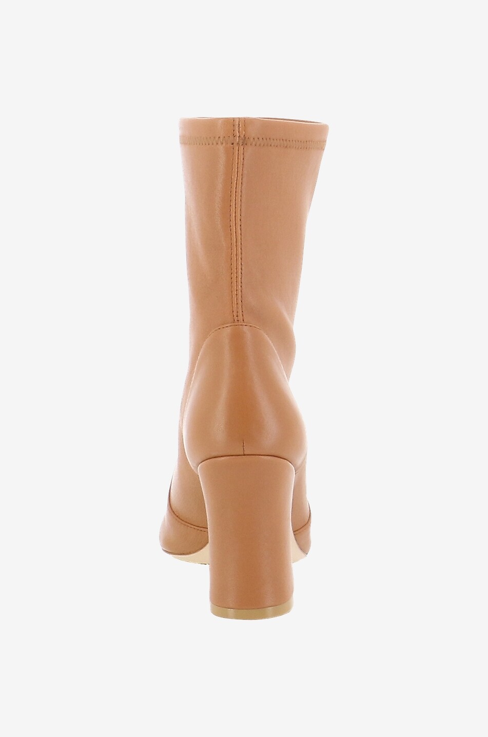 STUART WEITZMAN Stiefeletten aus Nappaleder Curveblock Sock 85 Damen HELLBRAUN 4