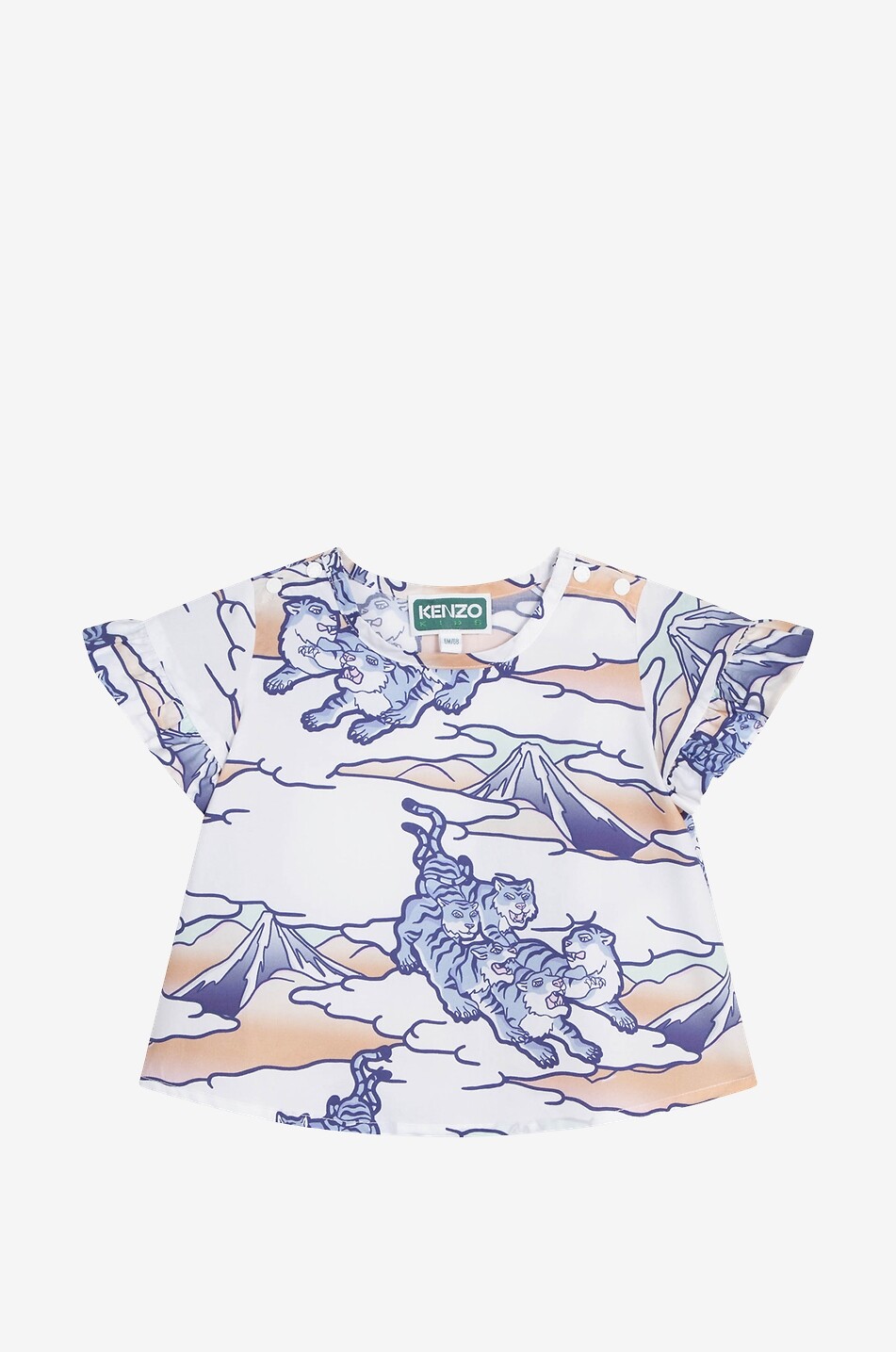KENZO Blouse bébé à motifs Tiger Mountains Bébé BLANC 1