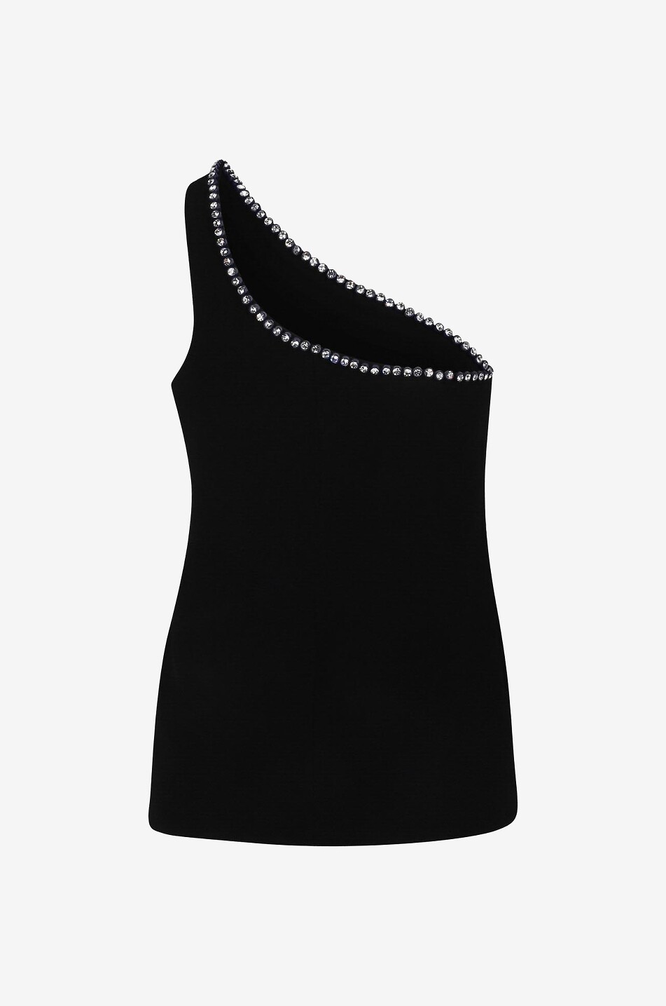 STELLA McCARTNEY Top à bretelle asymétrique Crystal Frame Femme NOIR 2