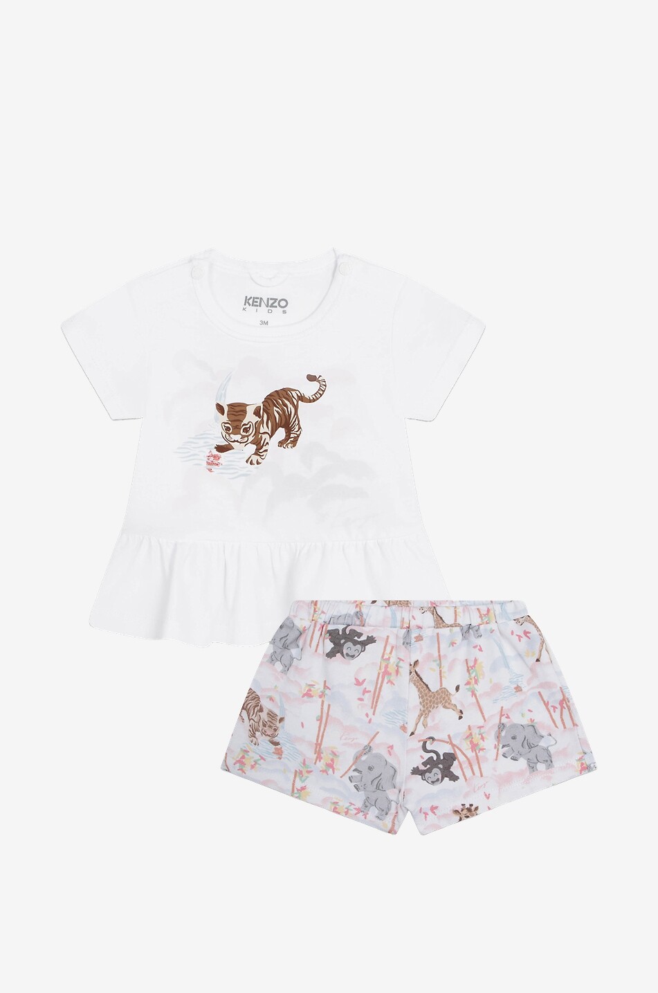 Baby-T-Shirt- und Shorts-Set Jungle