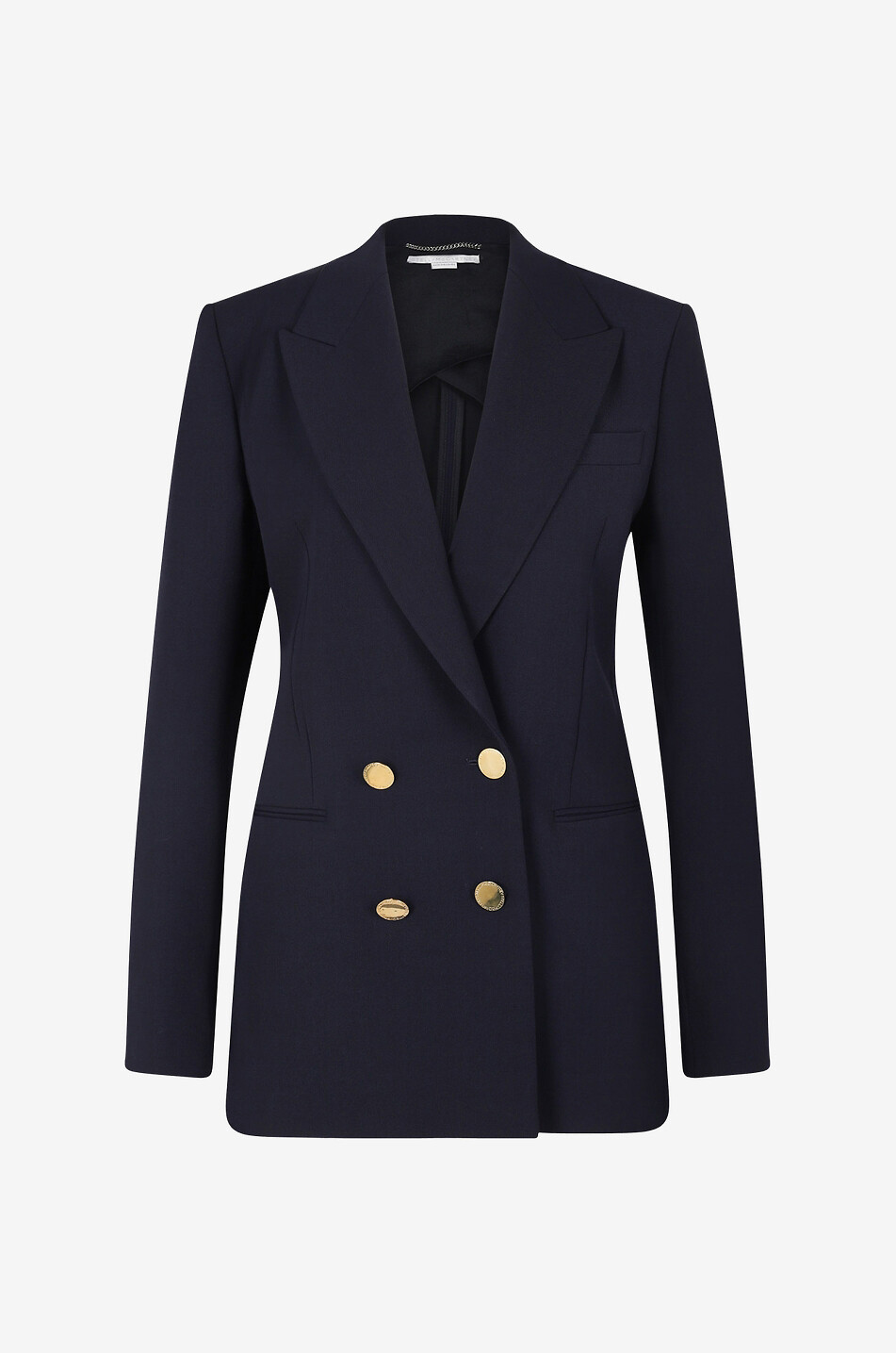 STELLA McCARTNEY Doppelreihiger Blazer aus Woll-Twill Damen DUNKELBLAU 1