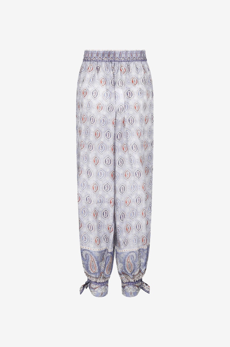 ZIMMERMANN Vitali puffy silk track trousers Women MULTI COLOURED 2