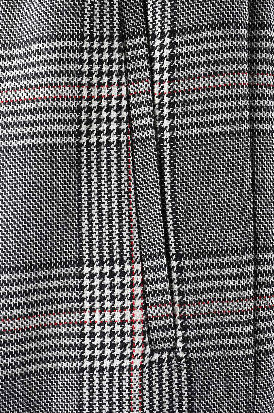 Brittany wide-leg glen check trousers