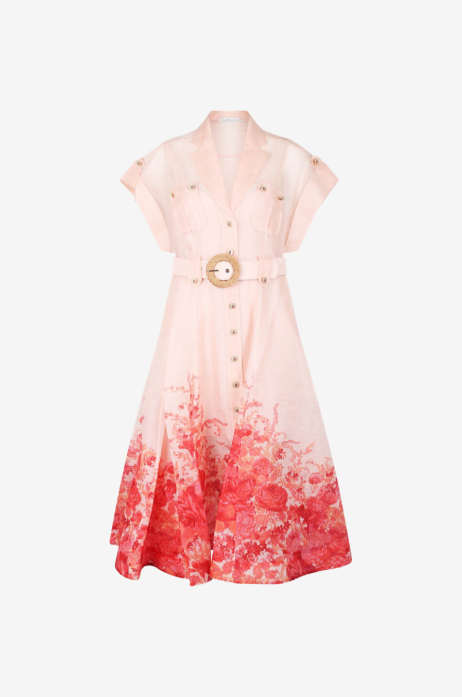 ZIMMERMANN Midi-Hemdkleid aus geblümtem Organza High Tide Damen BUNT 1