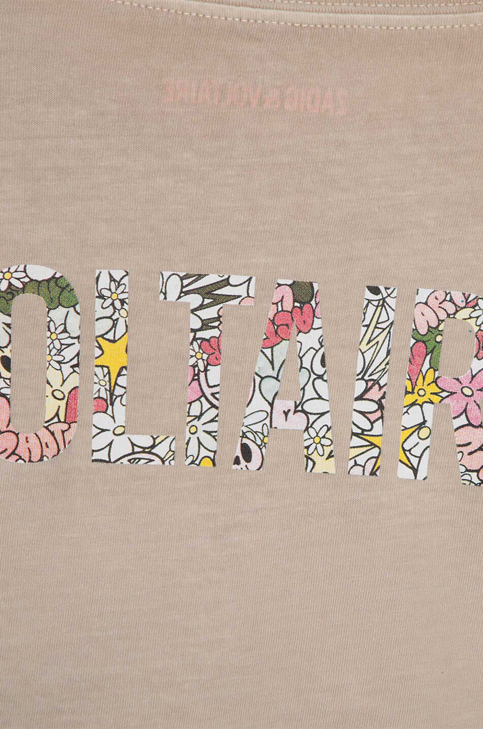 T-shirt fille imprimé logo floral