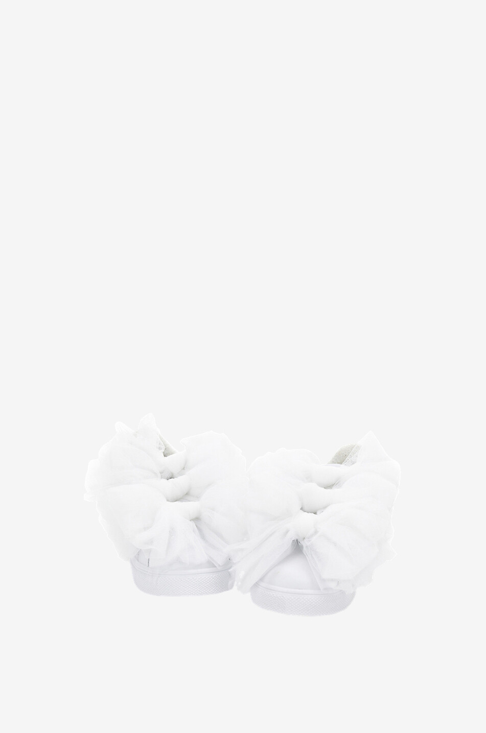 Tulle adorned low-top sneakers