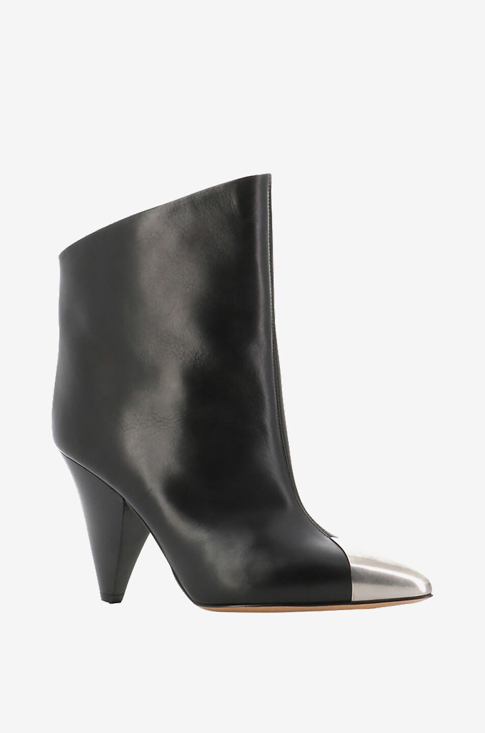 Bottines à bout pointu et talon en cuir Lapio 95