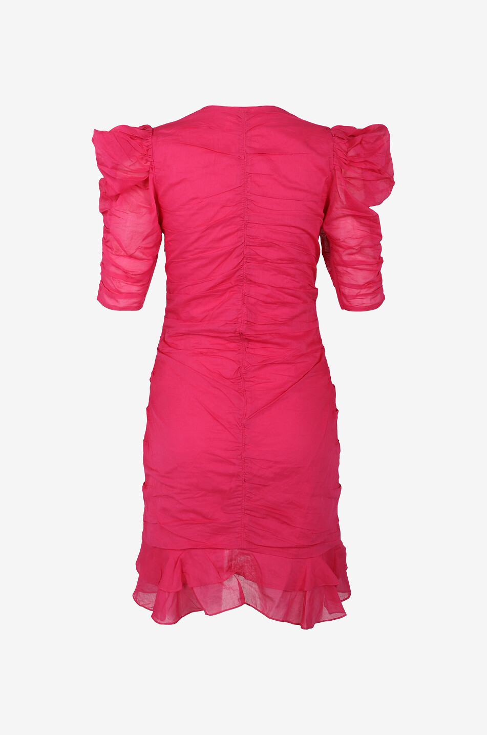 Mini robe froncée à volants Sireny