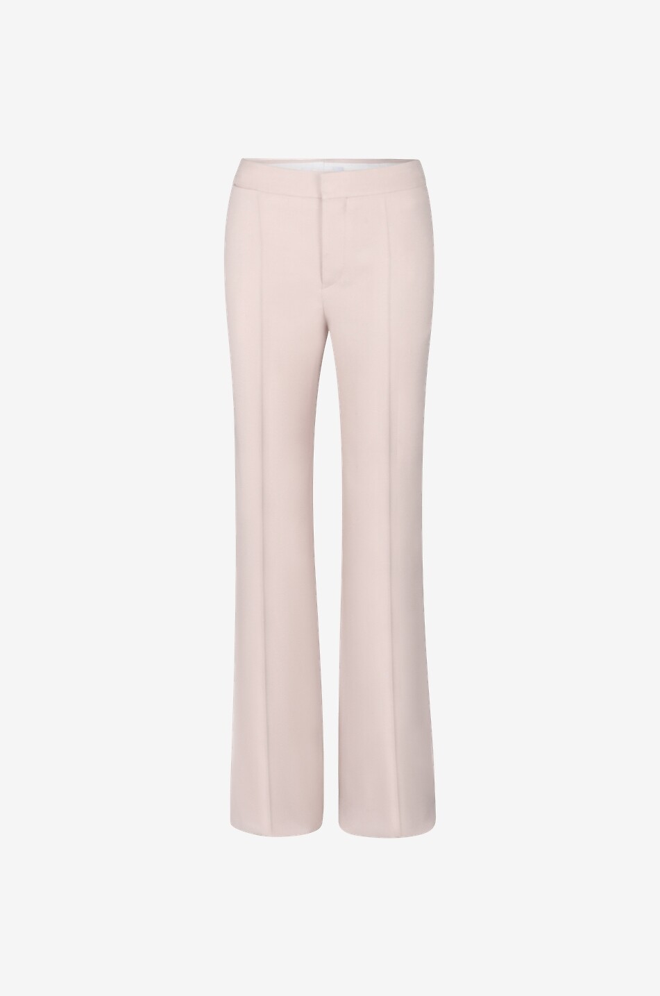 Wool and silk blend flared trousers