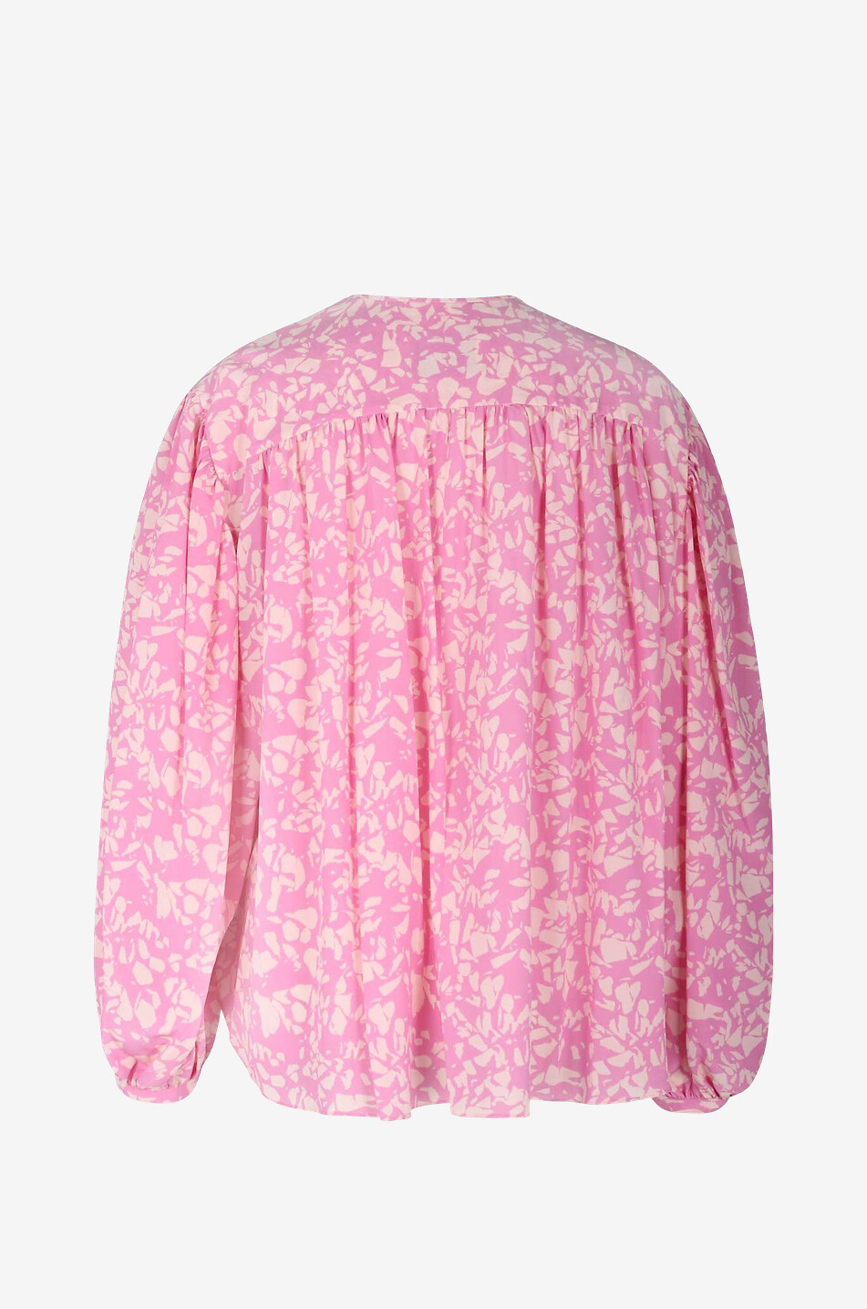 Seidenbluse mit Terrazzo-Print Brunille