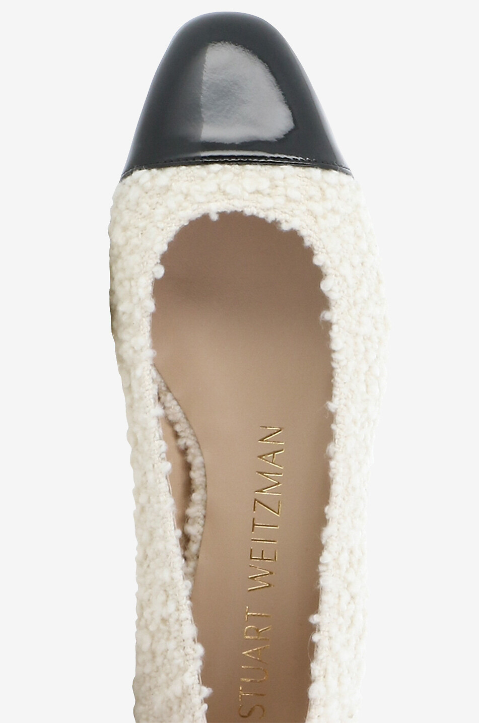Ballerines en bouclé et cuir Pearl