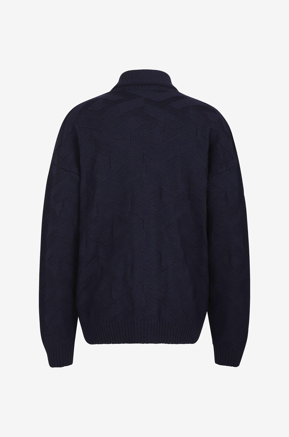 VERSACE Jacquard-Cardigan mit Schalkragen La Greca Herren DUNKELBLAU 2
