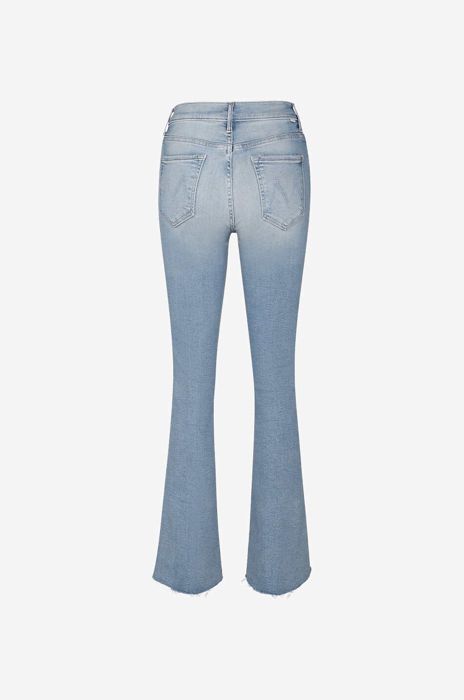 MOTHER Jean bootcut en coton The Weekender Fray Femme BLEU CLAIR 2
