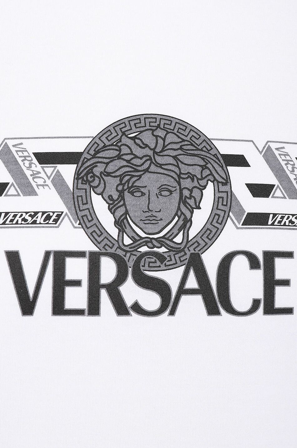 La Greca Logo printed jersey T-shirt - VERSACE - Bongénie Outlet