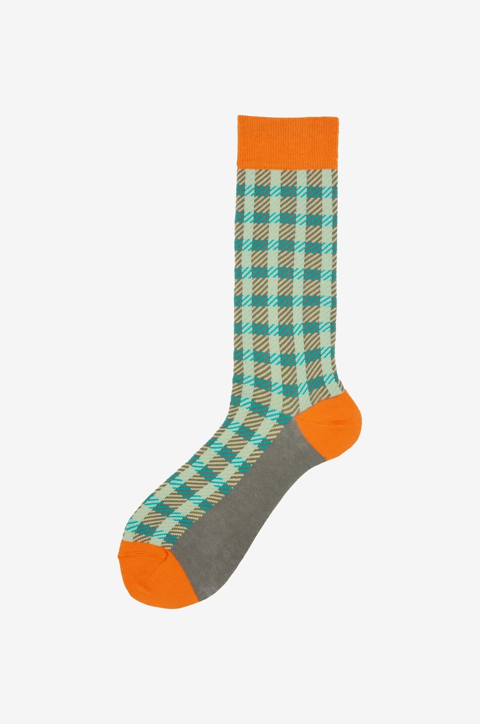 Chaussettes courtes à carreaux en coton Ivern