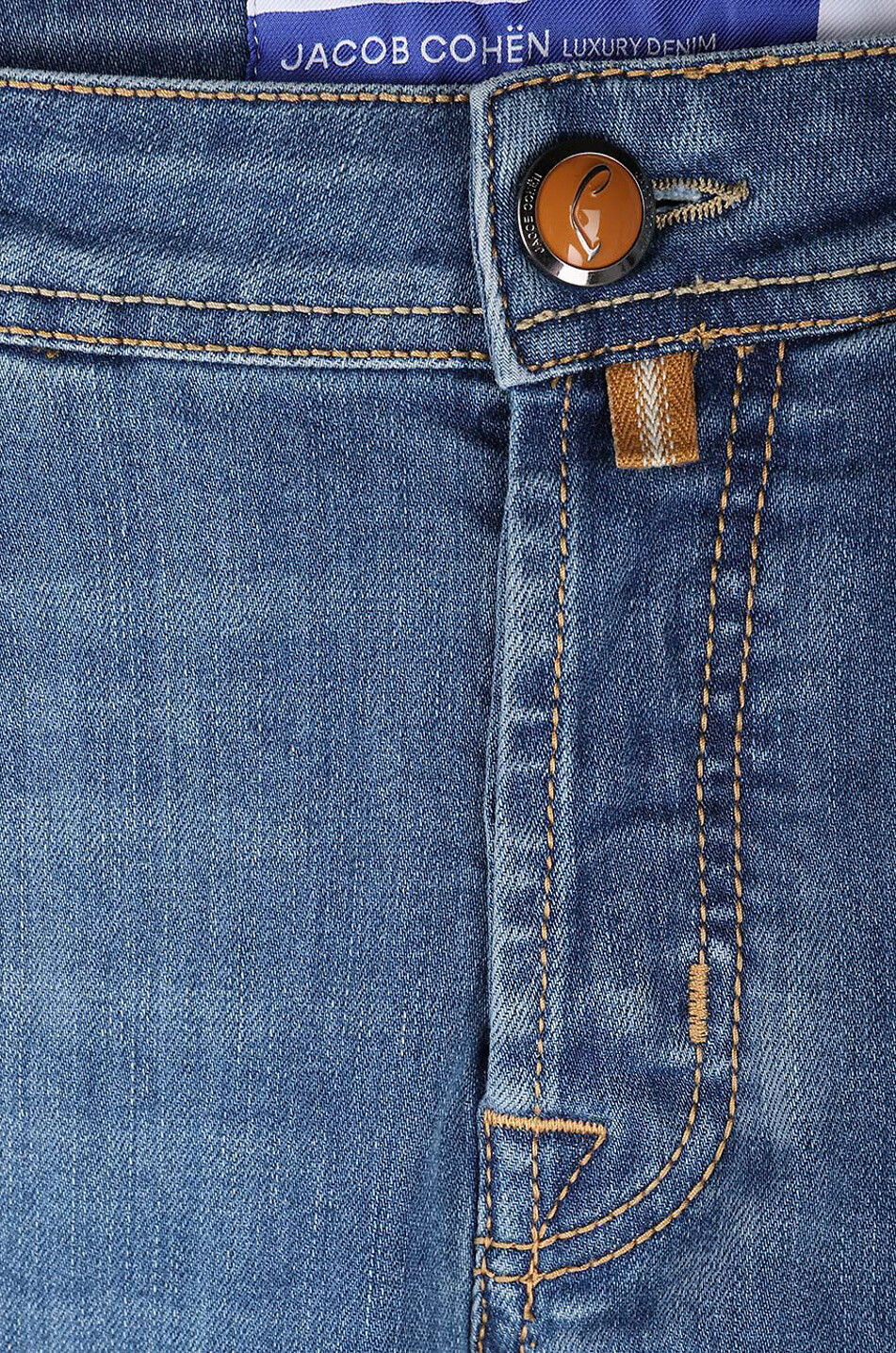 JACOB COHEN Jean slim en coton délavé Nick Homme BLEU MOYEN 7