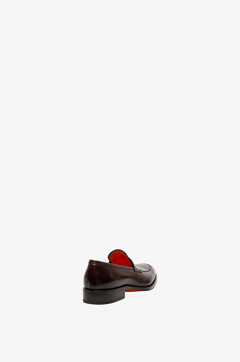 SANTONI Mocassins en cuir brillant Homme MARRON MOYEN 6