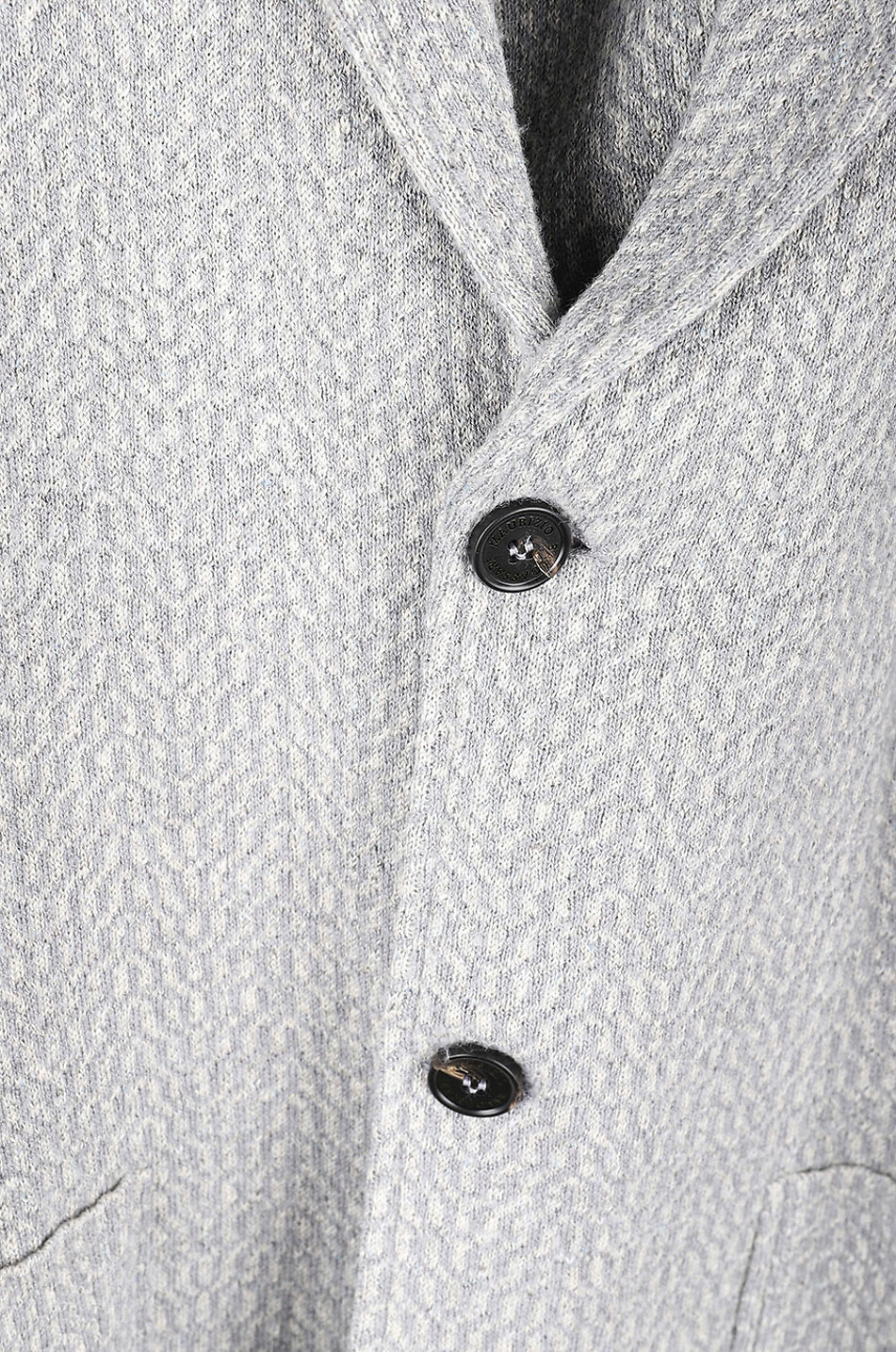 Linen blend blazer with silk and cotton