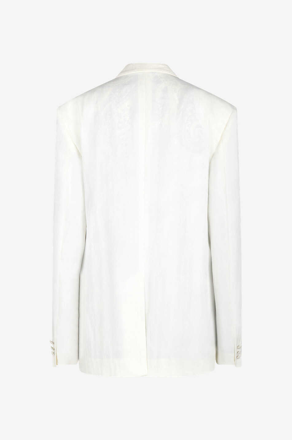 Blazer fluide à boutonnage simple en gabardine