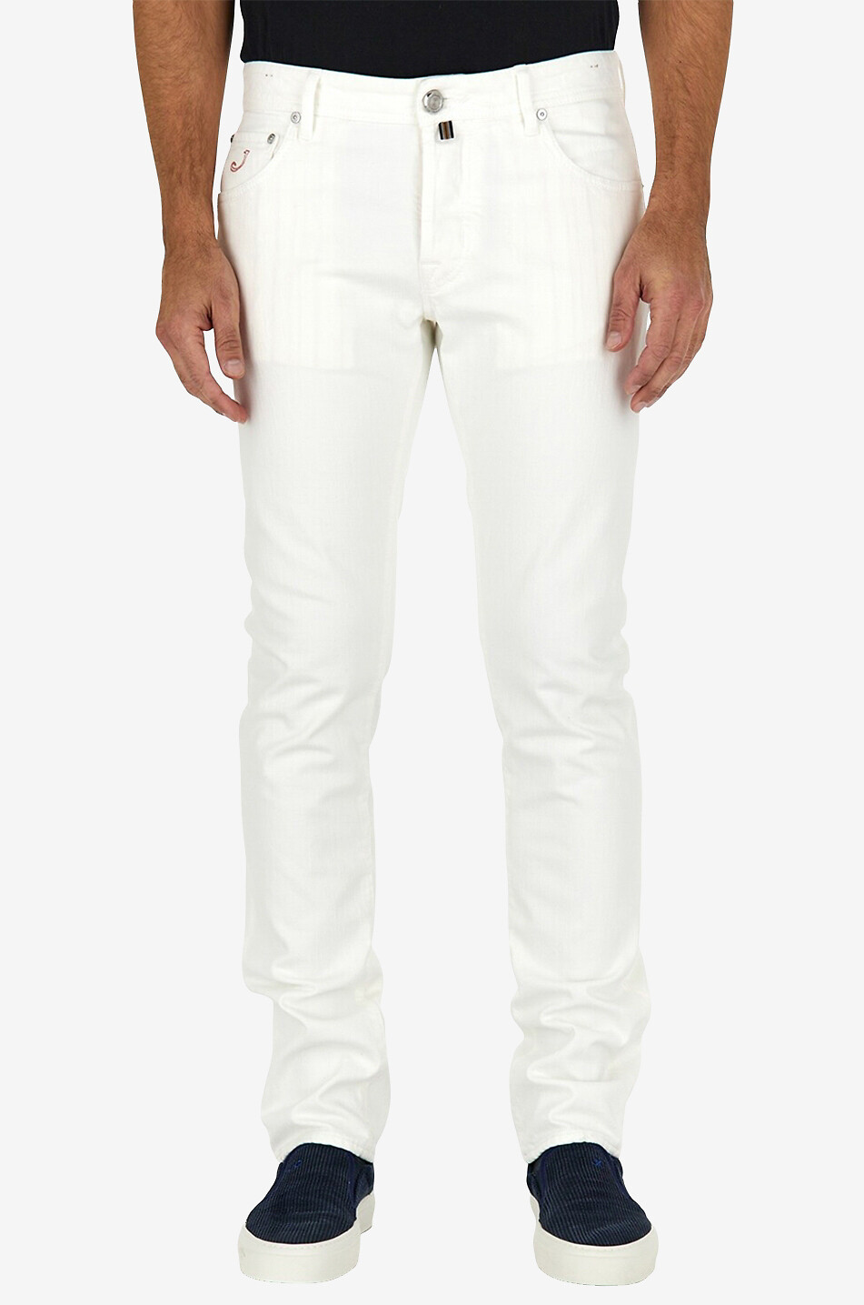 JACOB COHEN Nick cotton slim fit jeans Men EGGSHELL 3
