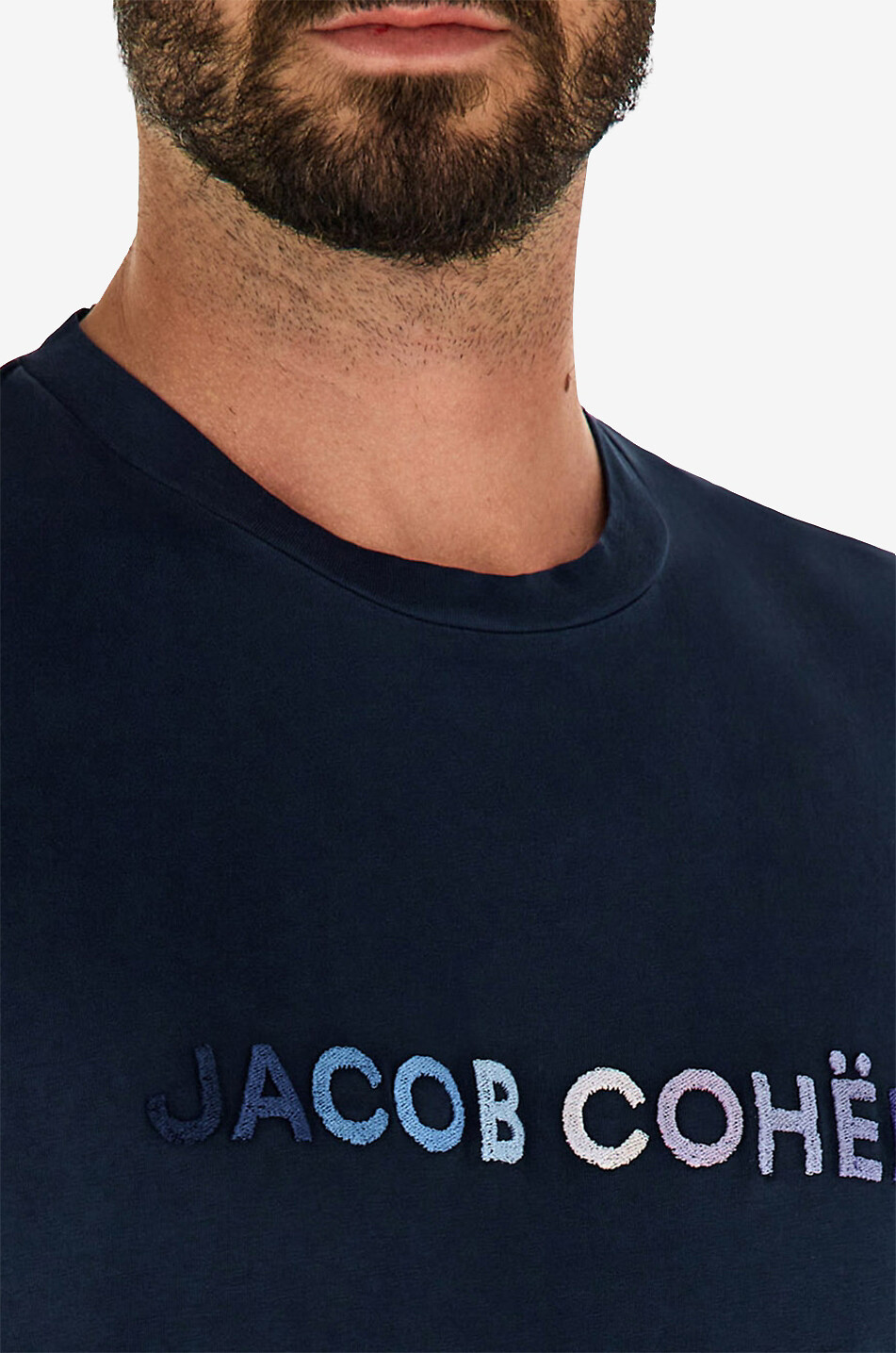 JACOB COHEN T-shirt à manches courtes en coton Homme BLEU FONCE 5