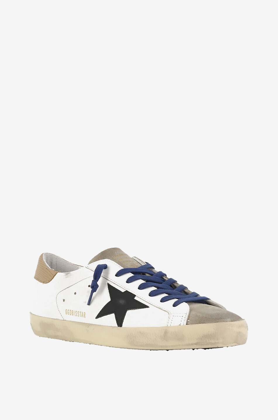 GOLDEN GOOSE Super-Star Classic leather and suede sneakers with lizard detail Men MULTI COLOURED 1 1