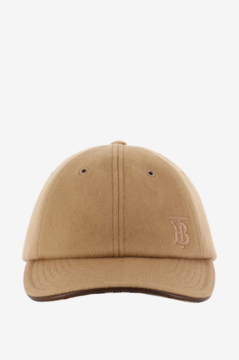 TB Monogram cashmere baseball cap