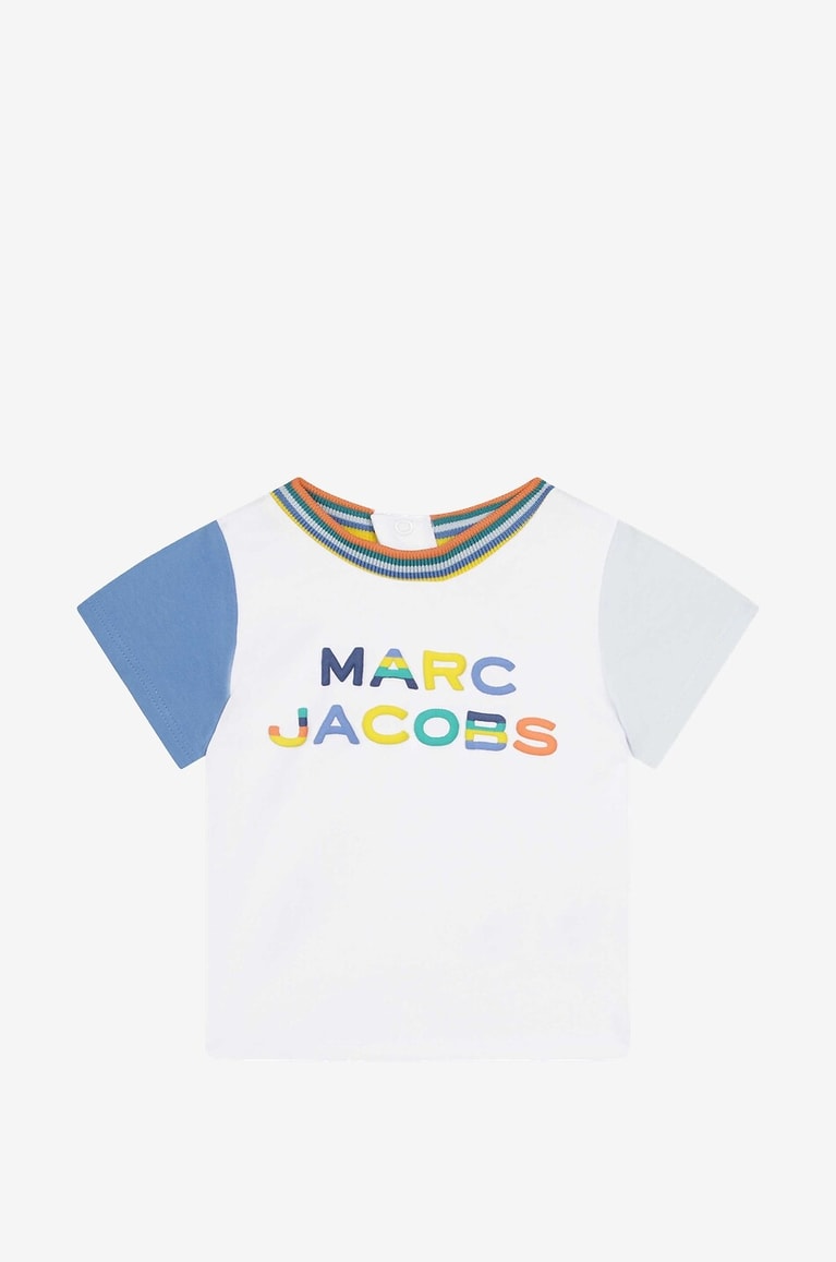 THE MARC JACOBS Logo printed cotton baby shorts and T-shirt Baby WHITE 3